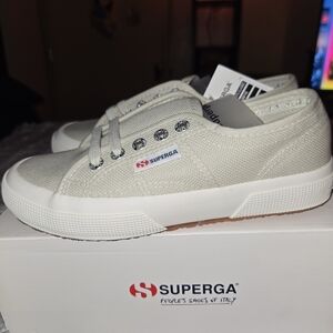 Superga White Canvas Sneakers